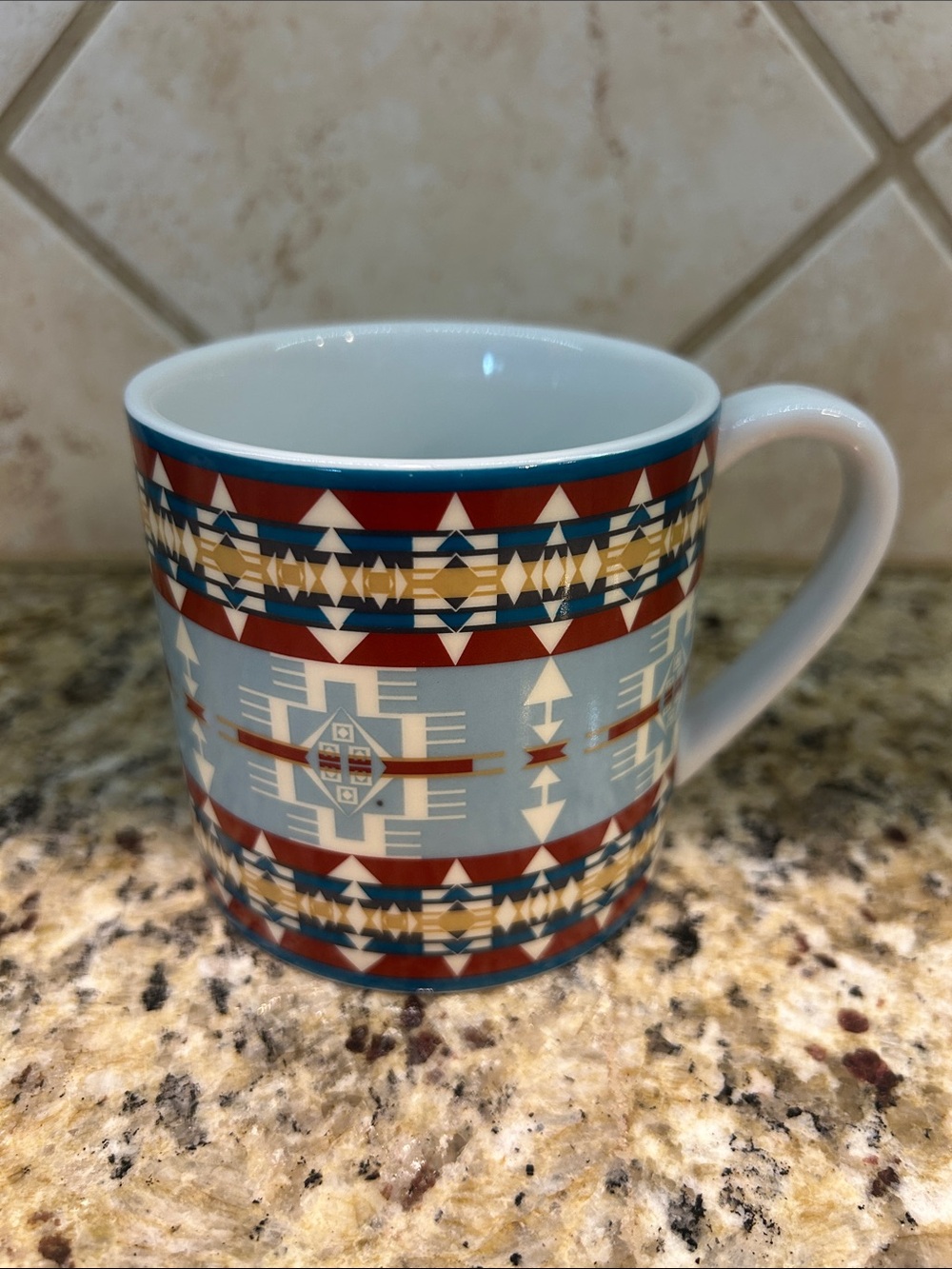 PENDLETON NATIVE DESIGN Red/Blue Mug 12 oz.